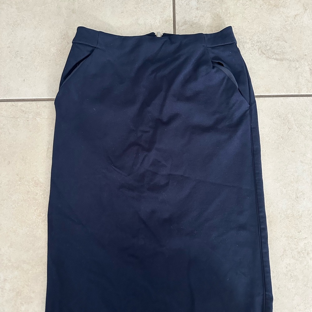 A New Day Navy Blue Midi Skirt
